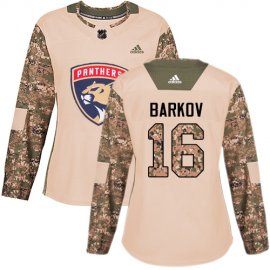 Adidas Florida Panthers #16 Aleksander Barkov Camo Authentic 2017 Veterans Day Womens Stitched NHL Jersey