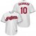 Cleveland Indians #10 Edwin Encarnacion White Home Stitched Youth MLB Jersey