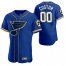 St. Louis Blues Custom Mens 2020 NHL x MLB Crossover Edition Baseball Jersey Blue