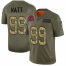 Houston Texans #99 J.J. Watt Mens Nike 2019 Olive Camo Salute To Service Limited NFL Jersey