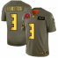 Tampa Bay Buccaneers #3 Jameis Winston NFL Mens Nike Olive Gold 2019 Salute to Service Limited Jersey