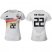 Womens Germany #22 Ter Stegen White Home Soccer Country Jersey
