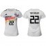 Womens Germany #22 Ter Stegen White Home Soccer Country Jersey