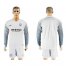 Manchester City Blank White Goalkeeper Long Sleeves Soccer Club Jersey