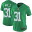 Nike Philadelphia Eagles #31 Jalen Mills Green Womens Stitched NFL Limited Rush Jersey
