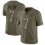 Nike Carolina Panthers #7 Kyle Allen Olive/Camo Youth Stitched NFL Limited 2017 Salute to Service Jersey