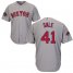 Boston Red Sox #41 Chris Sale Grey Cool Base 2018 World Series Champions Stitched Youth MLB Jersey