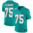 Nike Miami Dolphins #75 Ereck Flowers Aqua Green Team Color Mens Stitched NFL Vapor Untouchable Limited Jersey