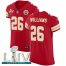 Nike Kansas City Chiefs #26 Damien Williams Red Super Bowl LIV 2020 Team Color Mens Stitched NFL Vapor Untouchable Elite Jersey