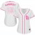 St.Louis Cardinals #50 Adam Wainwright White/Pink Fashion Womens Stitched MLB Jersey