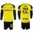 Dortmund #22 Pulisic Home Long Sleeves Soccer Club Jersey