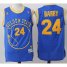 Golden State Warriors #24 Rick Barry Blue Throwback Golden State Stitched NBA Jersey