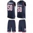 Nike New England Patriots #50 Chase Winovich Navy Blue Team Color Mens Stitched NFL Limited Tank Top Suit Jersey