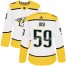 Adidas Nashville Predators #59 Roman Josi White Road Authentic Womens Stitched NHL Jersey