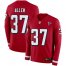Nike Atlanta Falcons #37 Ricardo Allen Red Team Color Mens Stitched NFL Limited Therma Long Sleeve Jersey