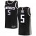 Mens Nike Sacramento Kings #5 DeAaron Fox Black NBA Swingman Statement Edition Jersey