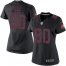 Nike San Francisco 49ers #80 Jerry Rice Black Impact Womens Stitched NFL Limited Jersey