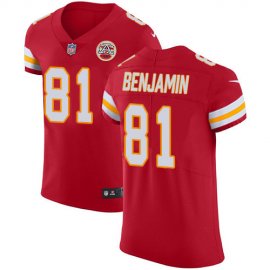Nike Kansas City Chiefs #81 Kelvin Benjamin Red Team Color Mens Stitched NFL Vapor Untouchable Elite Jersey