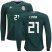 Mexico #21 C.Pena Home Long Sleeves Soccer Country Jersey
