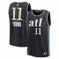 Trae Young Atlanta Hawks Fanatics Branded Unisex 2023/24 Fast Break Jersey – Black – City Edition