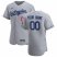 Los Angeles Dodgers Custom Mens Nike Gray Road 2020 Authentic Team MLB Jersey