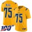Nike Los Angeles Chargers #75 Bryan Bulaga Gold Youth Stitched NFL Limited Inverted Legend 100th Season Jersey