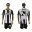 Juventus #24 Rugani Home Soccer Club Jersey