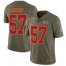 Nike Kansas City Chiefs #57 Breeland Speaks Olive Mens Stitched NFL Limited 2017 Salute To Service Jersey
