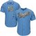 Kansas City Royals #13 Salvador Perez Light Blue 2015 World Series Champions Gold Program Cool Base Stitched Youth MLB Jersey