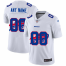 Buffalo Bills Custom White Mens Nike Team Logo Dual Overlap Limited NFL Jersey
