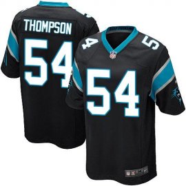 Nike Carolina Panthers #54 Shaq Thompson Black Team Color Youth Stitched NFL Elite Jersey