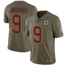 Nike Washington Football Team #9 Sonny Jurgensen Olive Mens Stitched NFL Limited 2017 Salute to Service Jersey