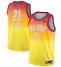 Mens 2023 All-Star #21 Joel Embiid Orange Game Swingman Stitched Basketball Jersey