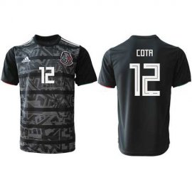 Mexico #12 Cota Black Soccer Country Jersey
