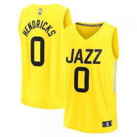 Draft Pick Utah Jazz Fanatics Branded 2023 NBA Draft First Round Pick Fast Break Replica Jersey – Icon Edition – Yellow
