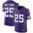 Nike Minnesota Vikings #25 Alexander Mattison Purple Team Color Mens Stitched NFL Vapor Untouchable Limited Jersey