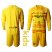 Barcelona Blank Yellow Goalkeeper Long Sleeves Kid Soccer Club Jersey