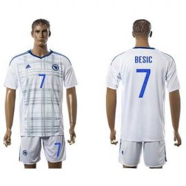 Bosnia Herzegovina #7 Besic Away Soccer Country Jersey
