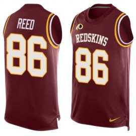 Nike Washington Football Team #86 Jordan Reed Burgundy Red Team Color Mens Stitched NFL Limited Tank Top Jersey