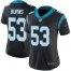 Nike Carolina Panthers #53 Brian Burns Black Team Color Womens Stitched NFL Vapor Untouchable Limited Jersey