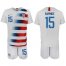 USA #15 Rapinoe Home Soccer Country Jersey