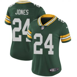 Nike Green Bay Packers #24 Josh Jones Green Team Color Womens Stitched NFL Vapor Untouchable Limited Jersey