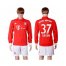 Bayern Munchen #37 Green Home Long Sleeves Soccer Club Jersey