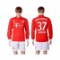 Bayern Munchen #37 Green Home Long Sleeves Soccer Club Jersey