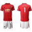 Manchester United #1 DE GEA Red Home Soccer Club Jersey