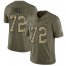 Nike Dallas Cowboys #72 Trysten Hill Olive/Camo Mens Stitched NFL Limited 2017 Salute To Service Jersey