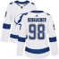 Adidas Tampa Bay Lightning #98 Mikhail Sergachev White Road Authentic Womens Stitched NHL Jersey