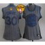 Womens Warriors #30 Stephen Curry Grey The Finals Patch Static Fashion Stitched NBA Jersey