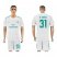Real Madrid #31 R.Yanez White Home Soccer Club Jersey