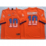 Clemson Tigers #10 Ben Boulware Orange USA Flag College Jersey